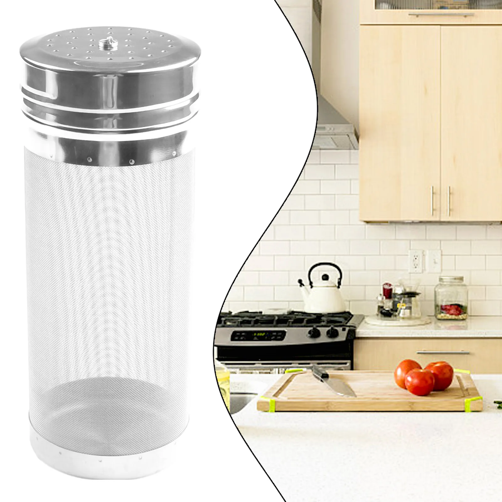 Filter Cartridge Brewing Hopper 304 Stainless Steel Filtering Coffee Hopper Filter Strainer Mesh New Practical