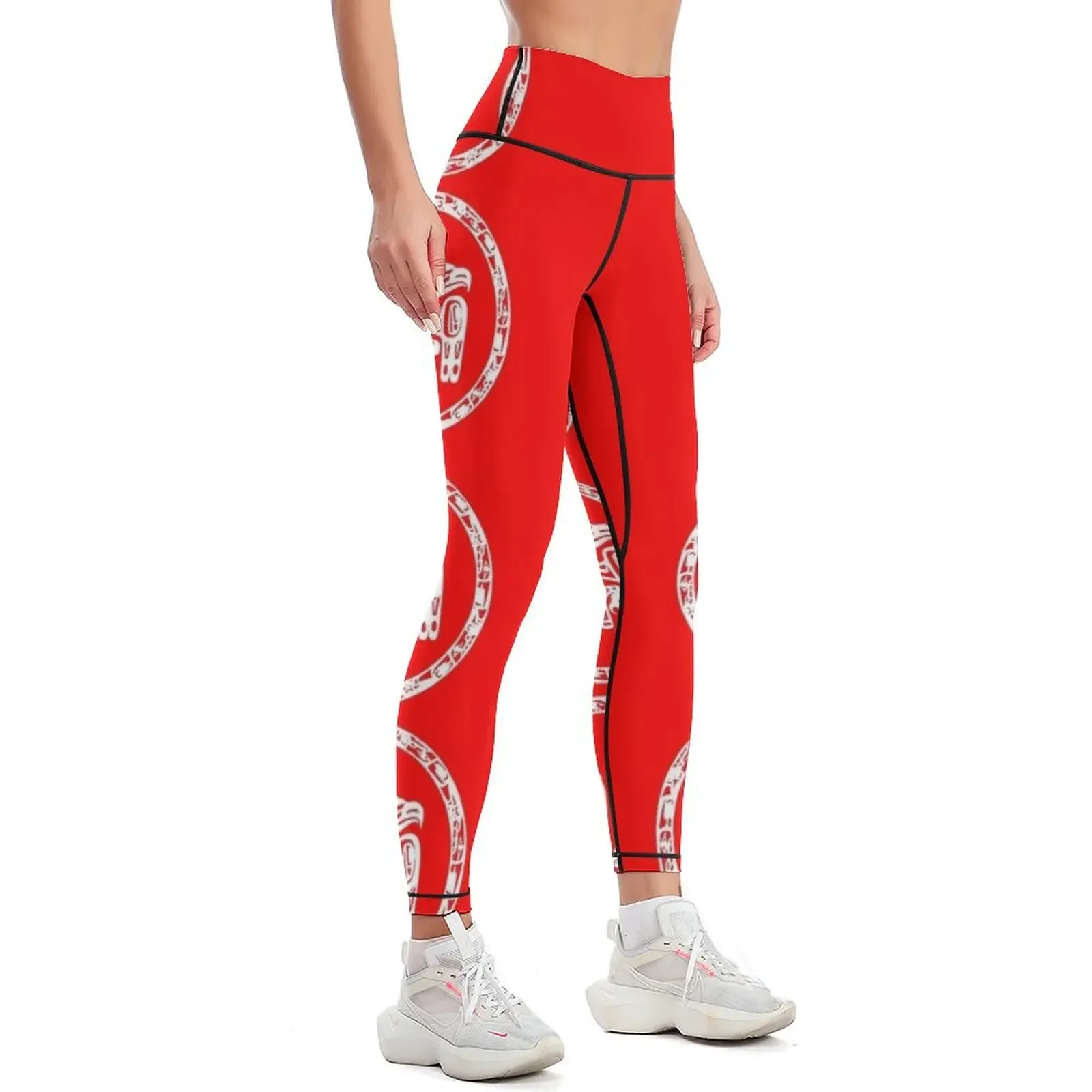 Flag of the Haida Nation Canada Leggings exercise clothing for for girls for fitness push up tights Womens Leggings