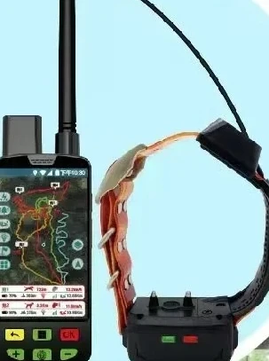 

Real time positioning and anti lost tracking collar suitable for pet handheld devices