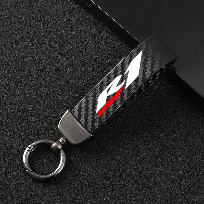 High-Grade Leather Motorcycle keychain Horseshoe Buckle Jewelry for Yamaha YZF R1 YZF-R1 YZFR1 R1s Motorcycle Accessories