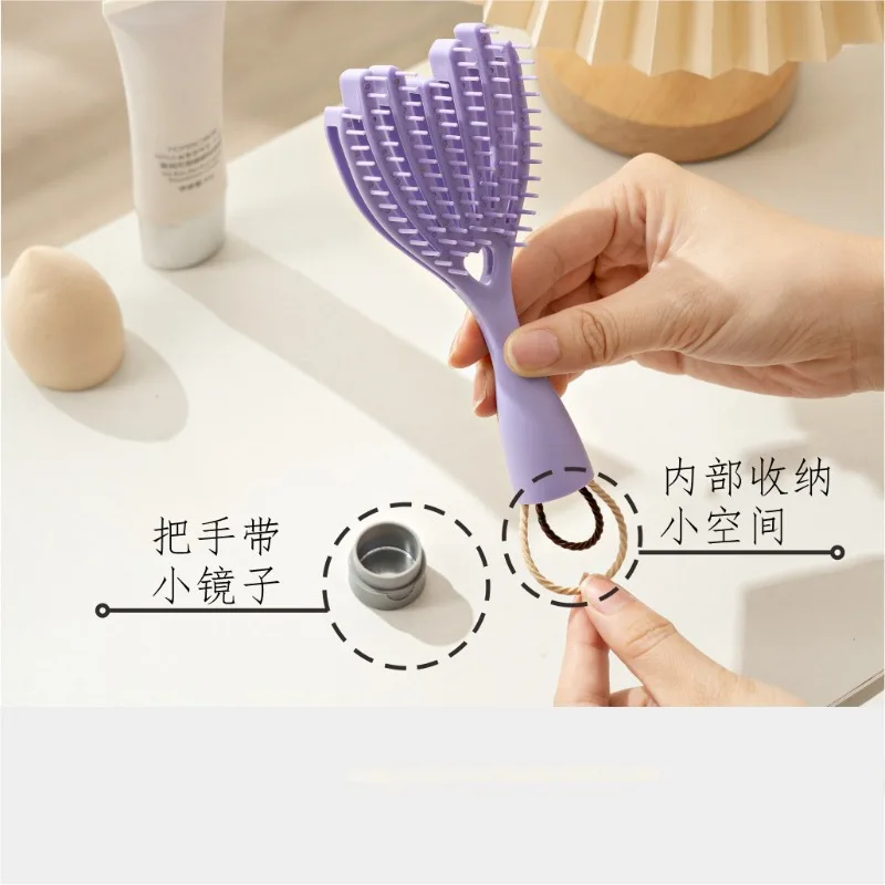 

샴푸 Detangling Brush Durable Accessories Comfortable to Contact Soft Flexible Multipurpose Wet Dry Hollow Out Massage Combs Hair
