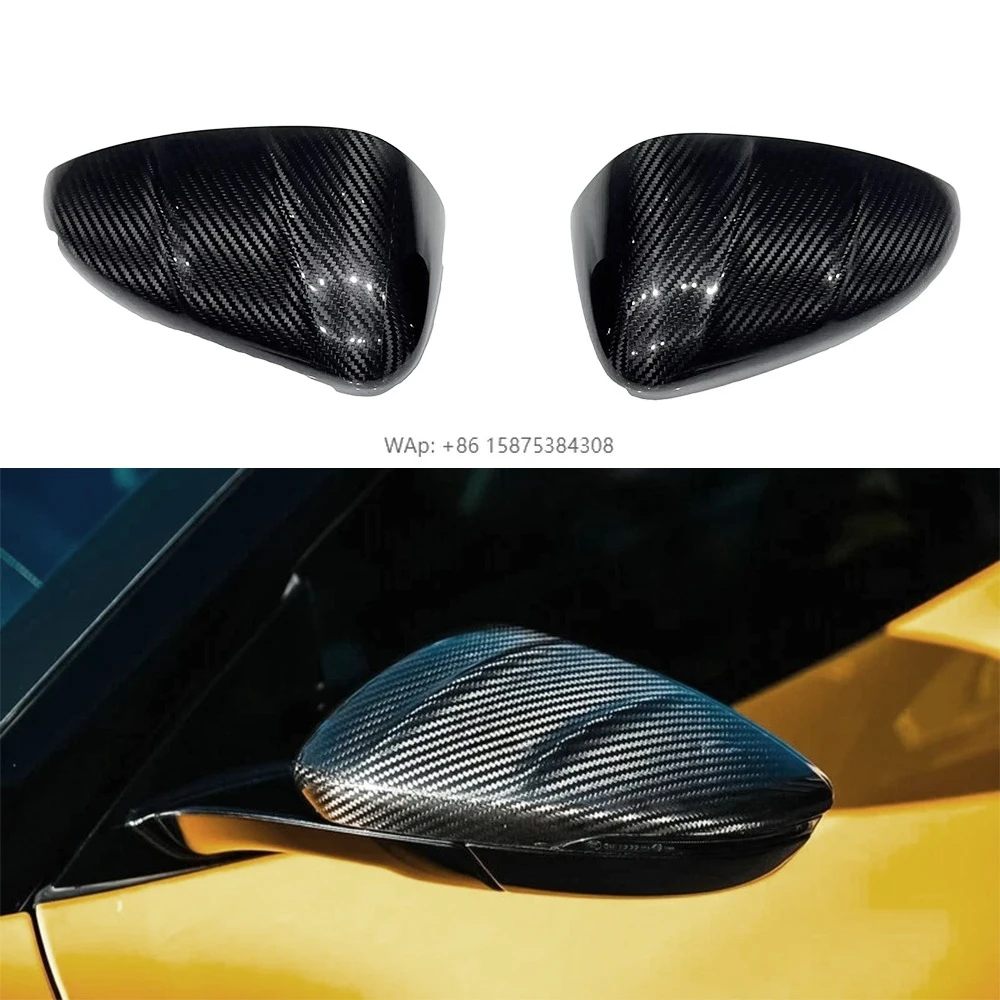 

New 2022-2025 Lotus Emira Carbon Fiber Exterior Side Mirror Cover Trim Dry Installation