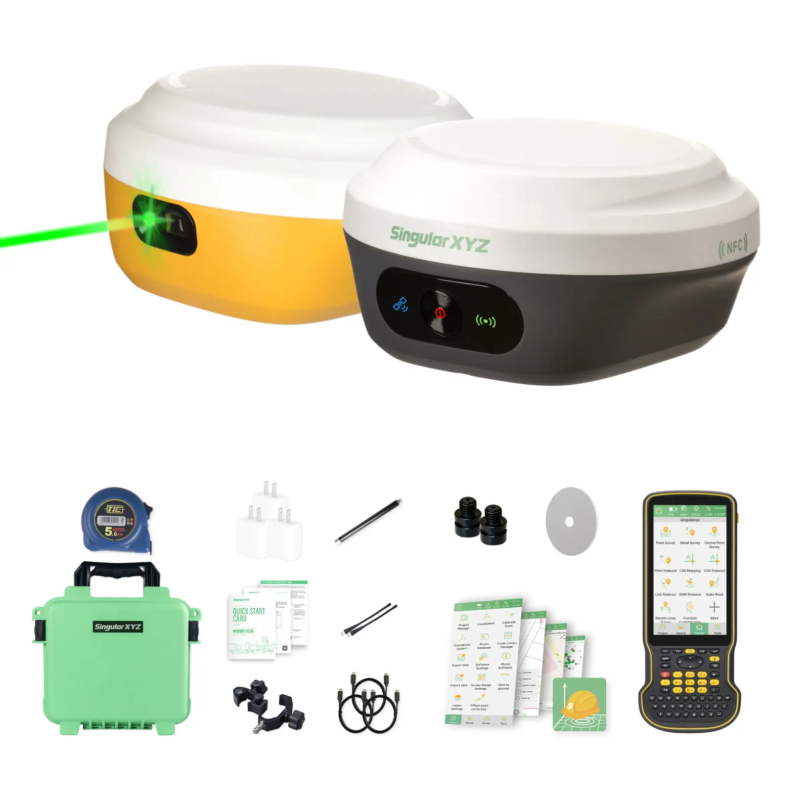 

SingularXYZ Z1 Base Station L1 Laser Rover Professional High Precision Positioning Kit for Surveying Mapping Construction