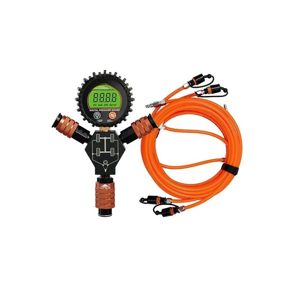 4x4 Digital 4-way Inflator and Deflator Tire Inflation and Deflation System Pressure Gauge