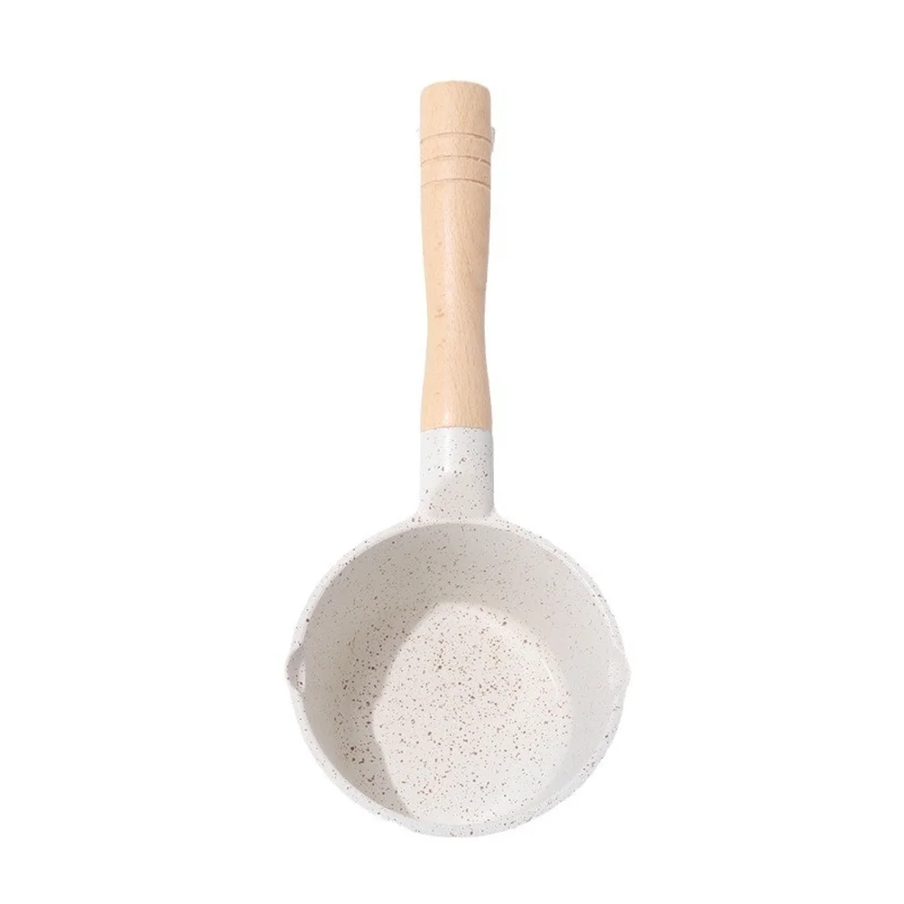 25.5CM Maifan Stone Wok Combining Non-Stick Performance Splatter-Reduction Technology and Traditional Wood Handle Comfort