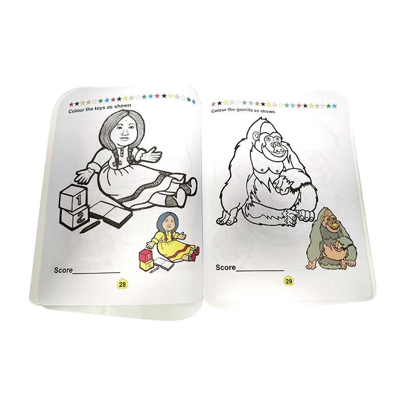 

High Quality Custom Book Printing Children Activity Workbook / Exercise Book / Text Book Printing Service