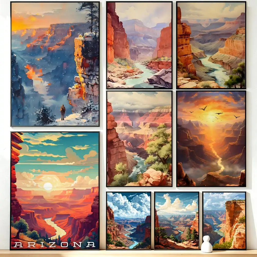 Modern Aesthetic Wall Art Poster art Grand Canyon Poster for Office Home Decor Interior Large Wall Picture Print