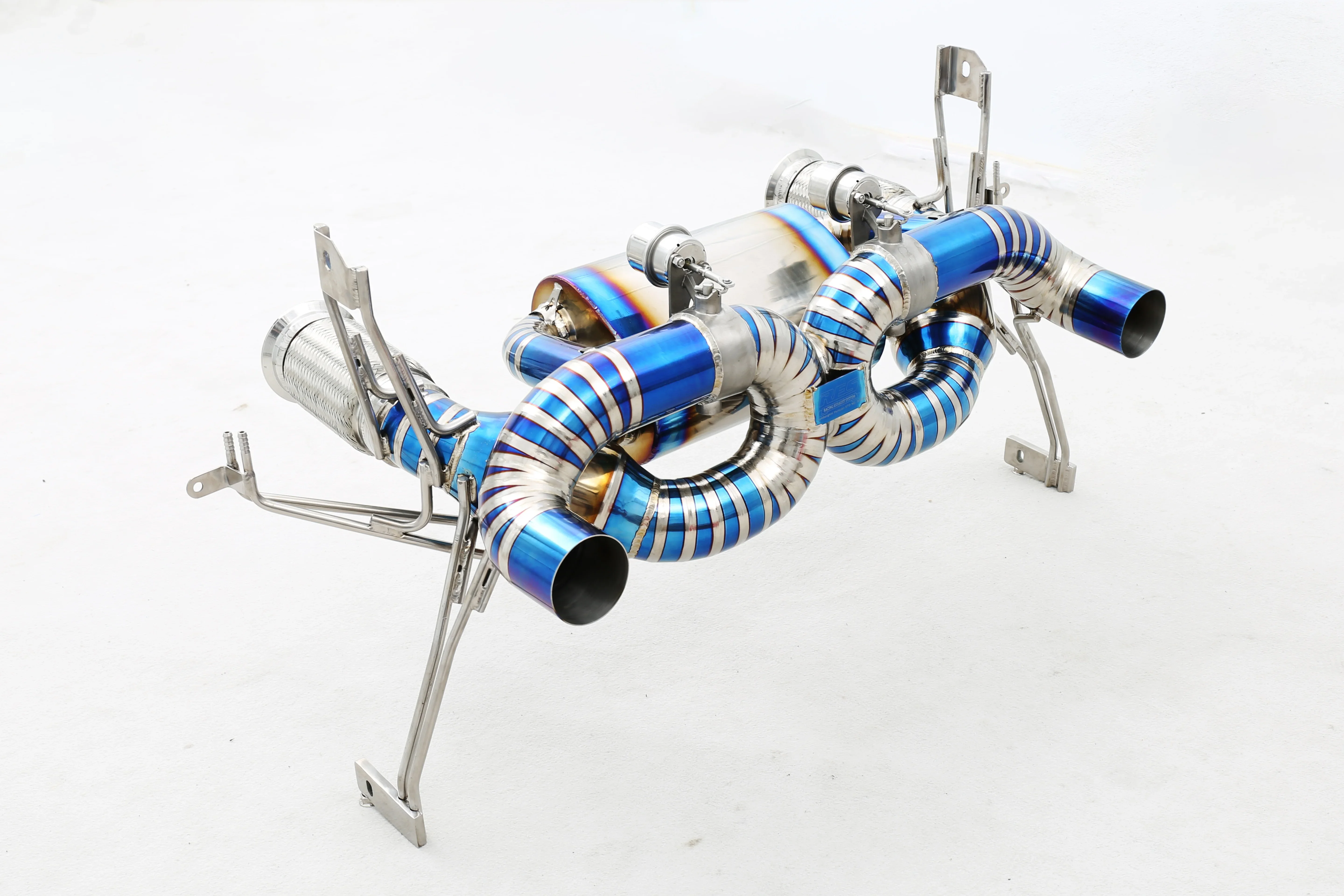 Custom 304 Stainless Steel/Titanium Valved for /EVO/Tecnica 5.2 V10 Exhaust System Designed Exhaust Pipes