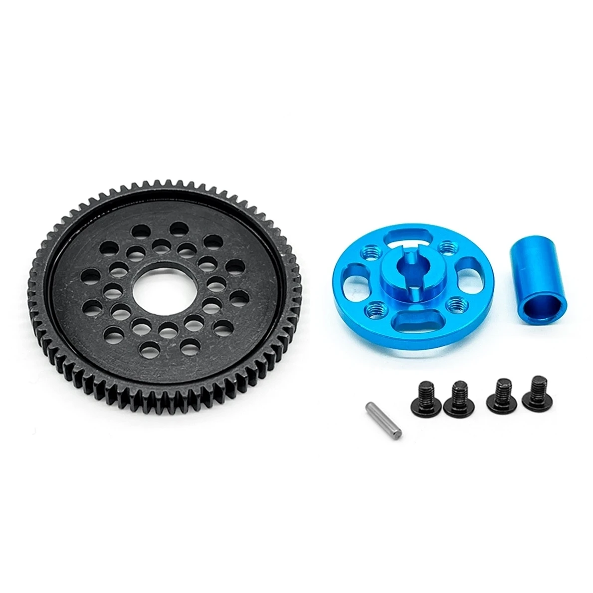 

RC Metal 68T Spur Gear and Gear Mount High Speed Gear Set 54500 for Tamiya TT-02 TT02 1/10 RC Car Upgrade Parts