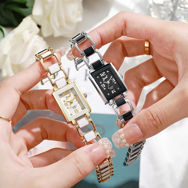 

Классические женские часы, элегантные женские часы с квадратным циферблатом, кварцевые наручные часы со стразами для женщин, подарки Relogio Feminino