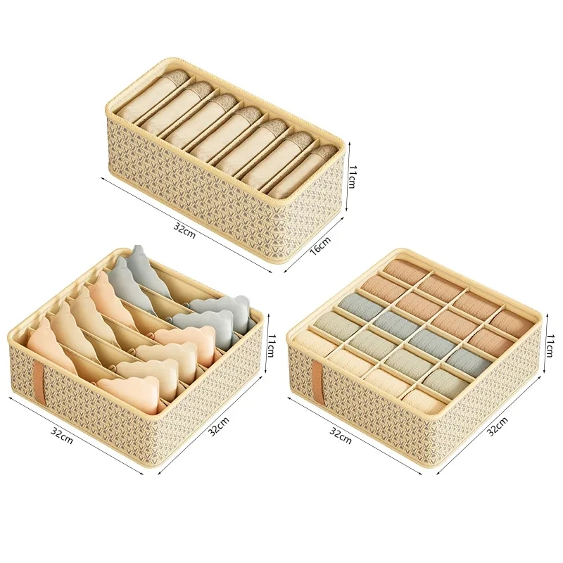 Underwear Storage Box Organizer For Underwear Foldable Cabinet Clothes Organizater Bedroom Socks Pants Drawer Organizers