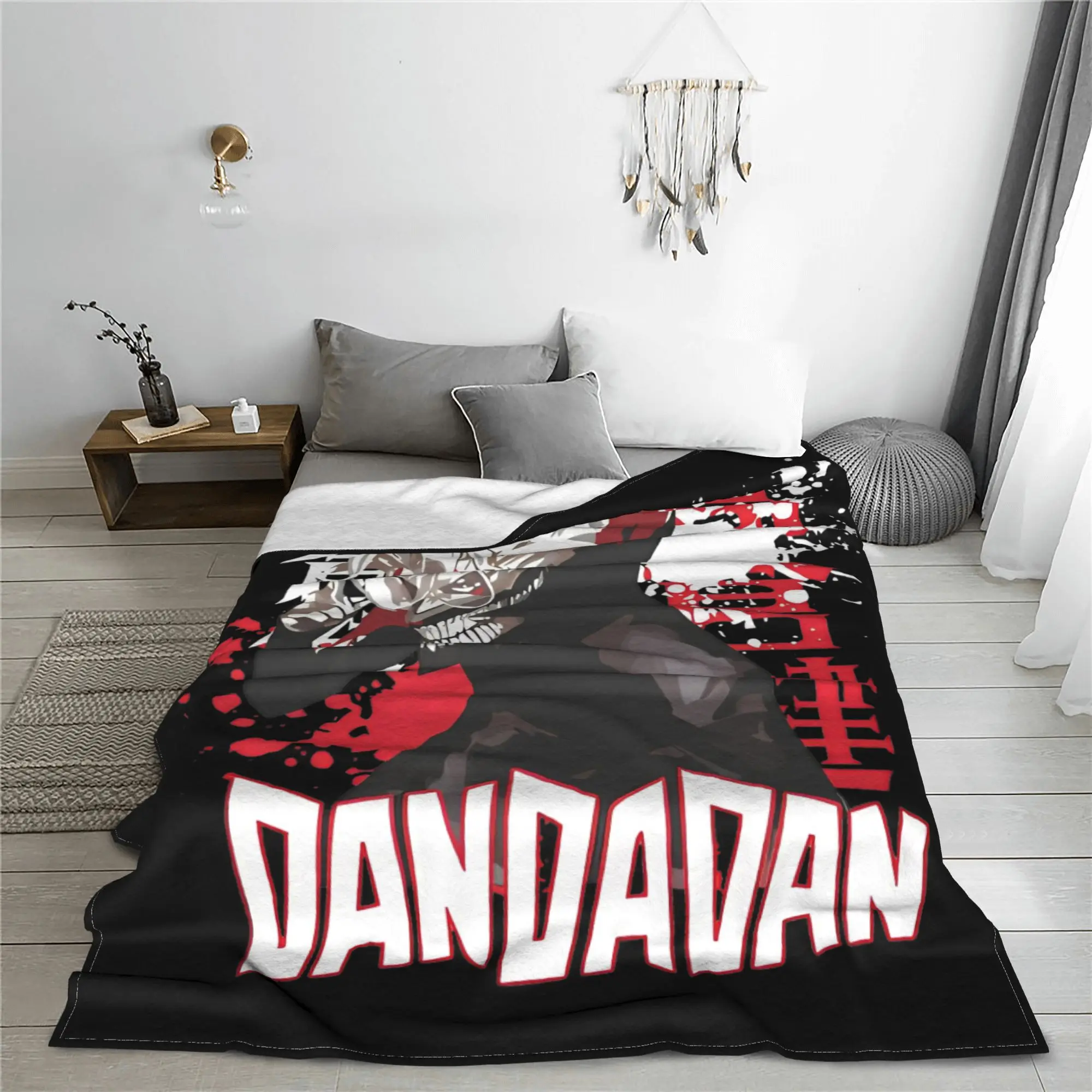 Dandadan Okarun Japanese Momo Ayase  Blankets Velvet Summer  Multi-function Warm Throw Blankets for Bedding Office Rug Piece