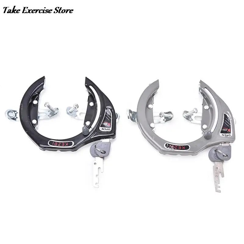 

grey Black Bike Lock General Bicycle Horseshoe Claws Anti-theft Lock Share Bike MTB Bicycle Locks 1pcs