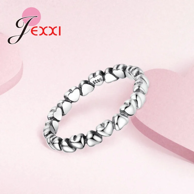 Fast Delivery 925 Sterling Silver Heart Rings For Sale Top Quality Wedding Engagement Party Jewelry Accessory Ring