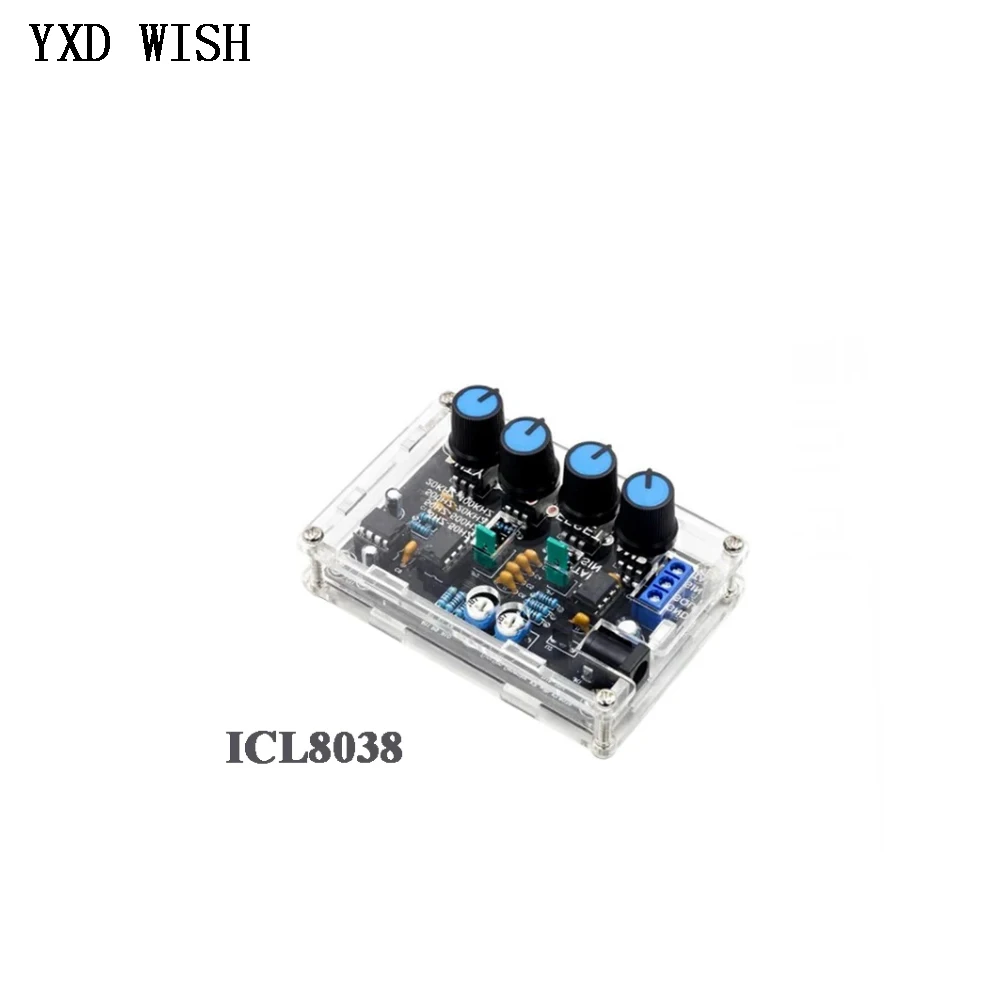 ICL8038, precyzyjny, regulowany Generator sygnału DIY Kit ICL8038, sinusoidalny, trójkątny, kwadratowy strumień piłokształtny 5Hz-400Khz