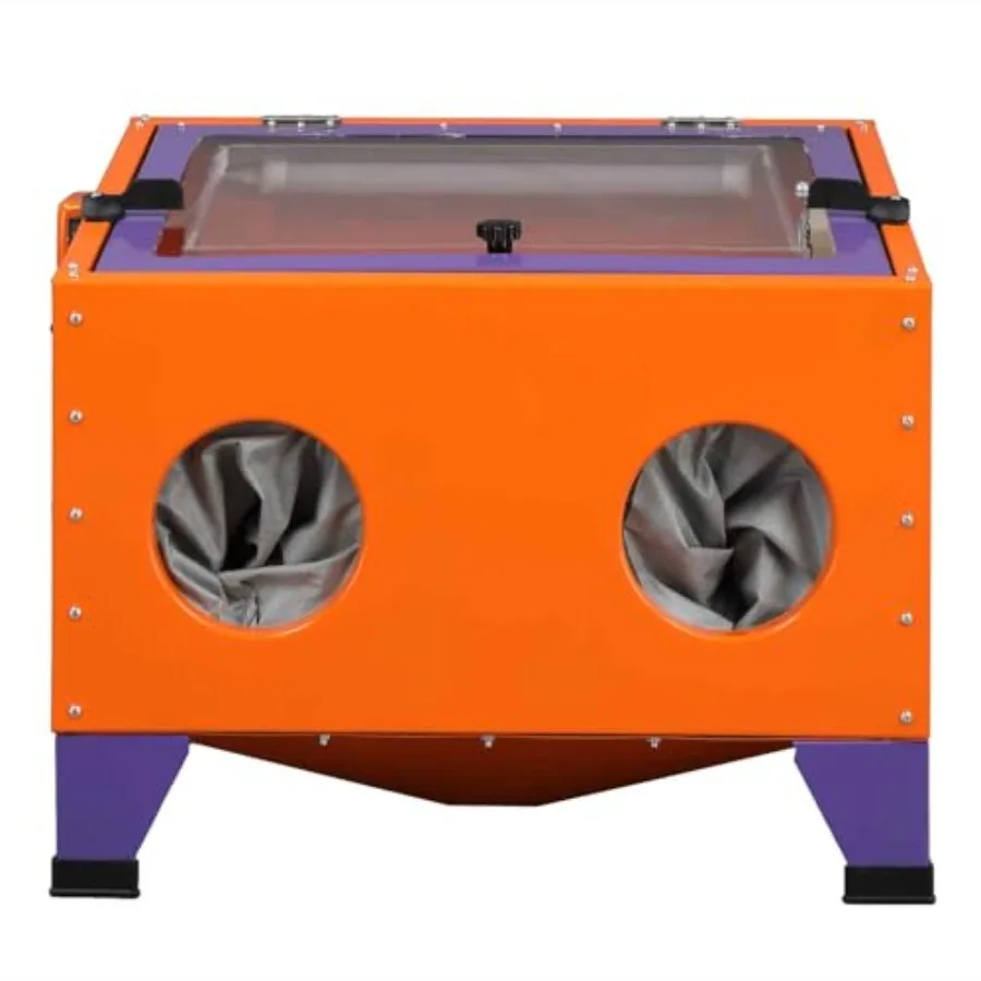 

25 Gallon Bench Top Portable Sand Blaster Cabinet Kit 40-80PSI 5CFM Power Sand Blasters - Heavy Duty Steel Construction Air San