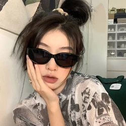 Personality Female Fashion Cat Eye Sunglasses Woman Vintage Black Gradient Sun Glasses