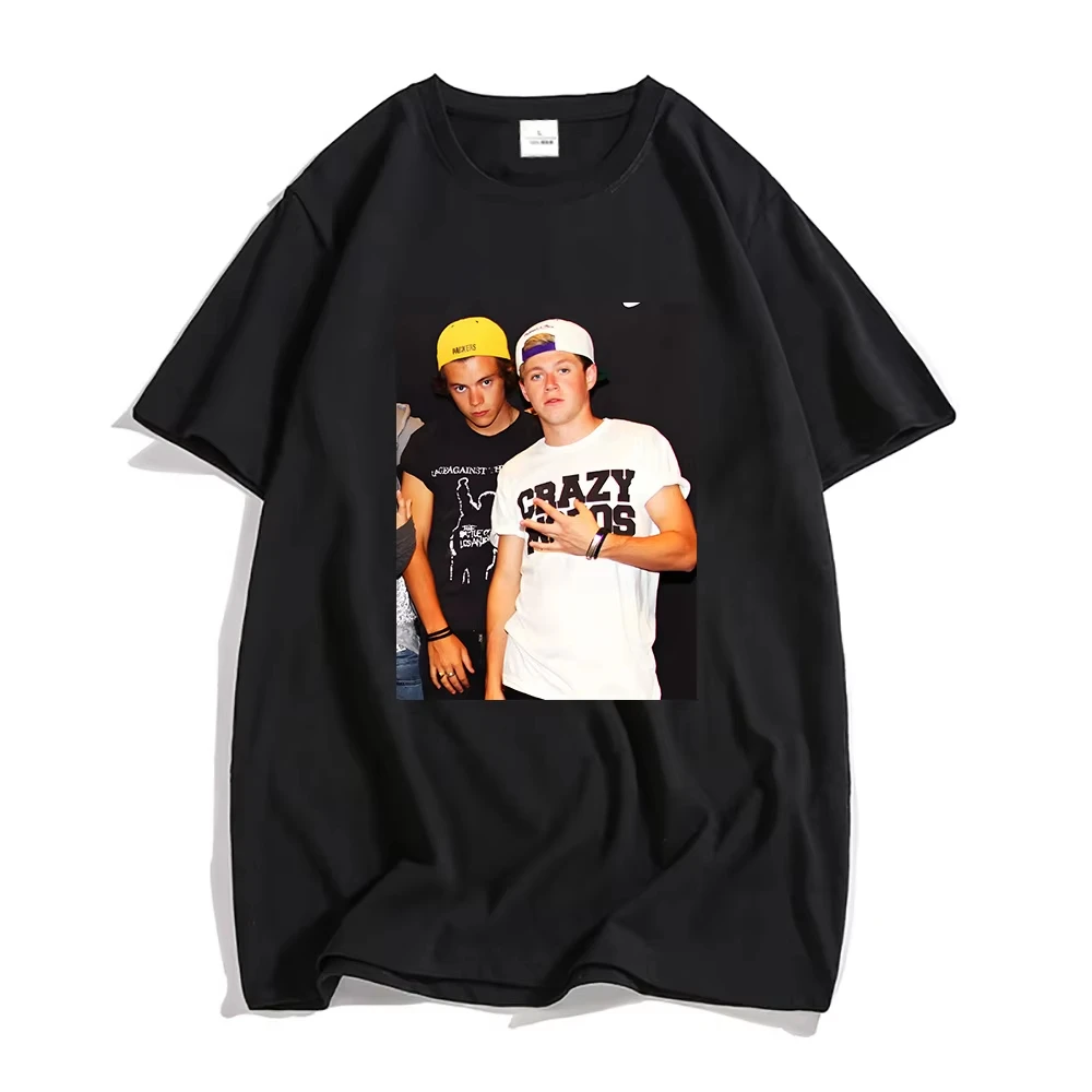 Harry Niall Printed T-shirt 2026 Summer Pure Cotton Men's Women's Clothing Oversized Casual Loose Y2k Style Fashion T-shirt