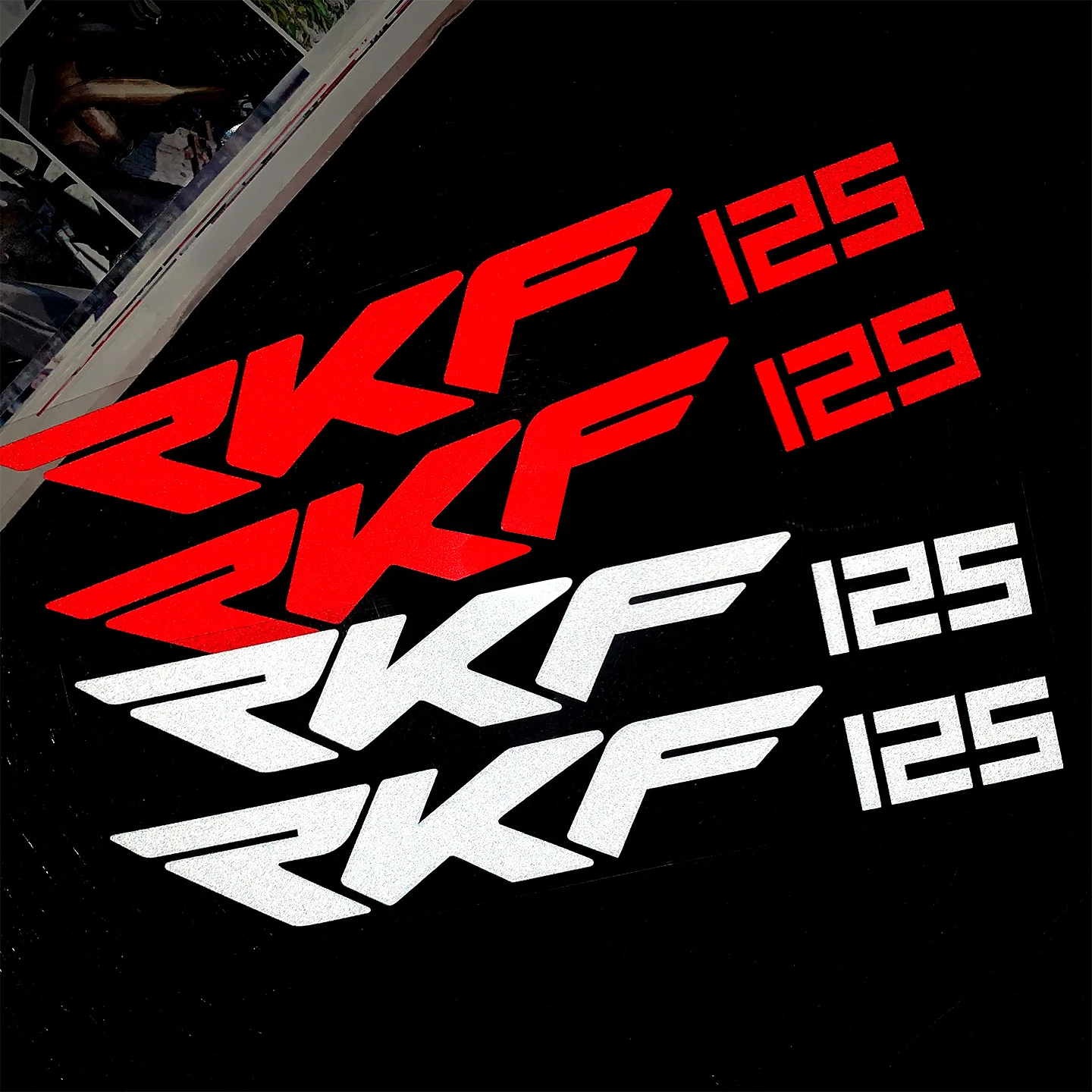 2PCS For Keeway RKF 125 RKF125 Reflective Motorcycle Stickers Decor Moto Body Front Fork Shock Absorber Vinyl Accessories Decals - view 4