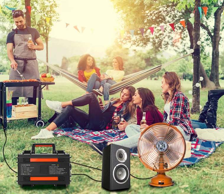 1000W Outdoor Mobile Energy Storage Power Supply 220V Mobile Power Supply Portable Camping Solar Energy High Power Emergency