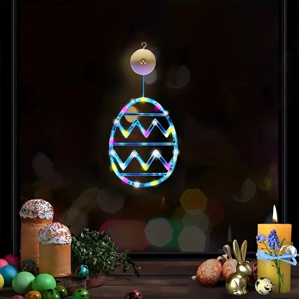Fashion Hanging Egg-Shape Lights Decorative Lights For Bedroom Home Decoration Christmas Room Wall Decor Not Included Battery