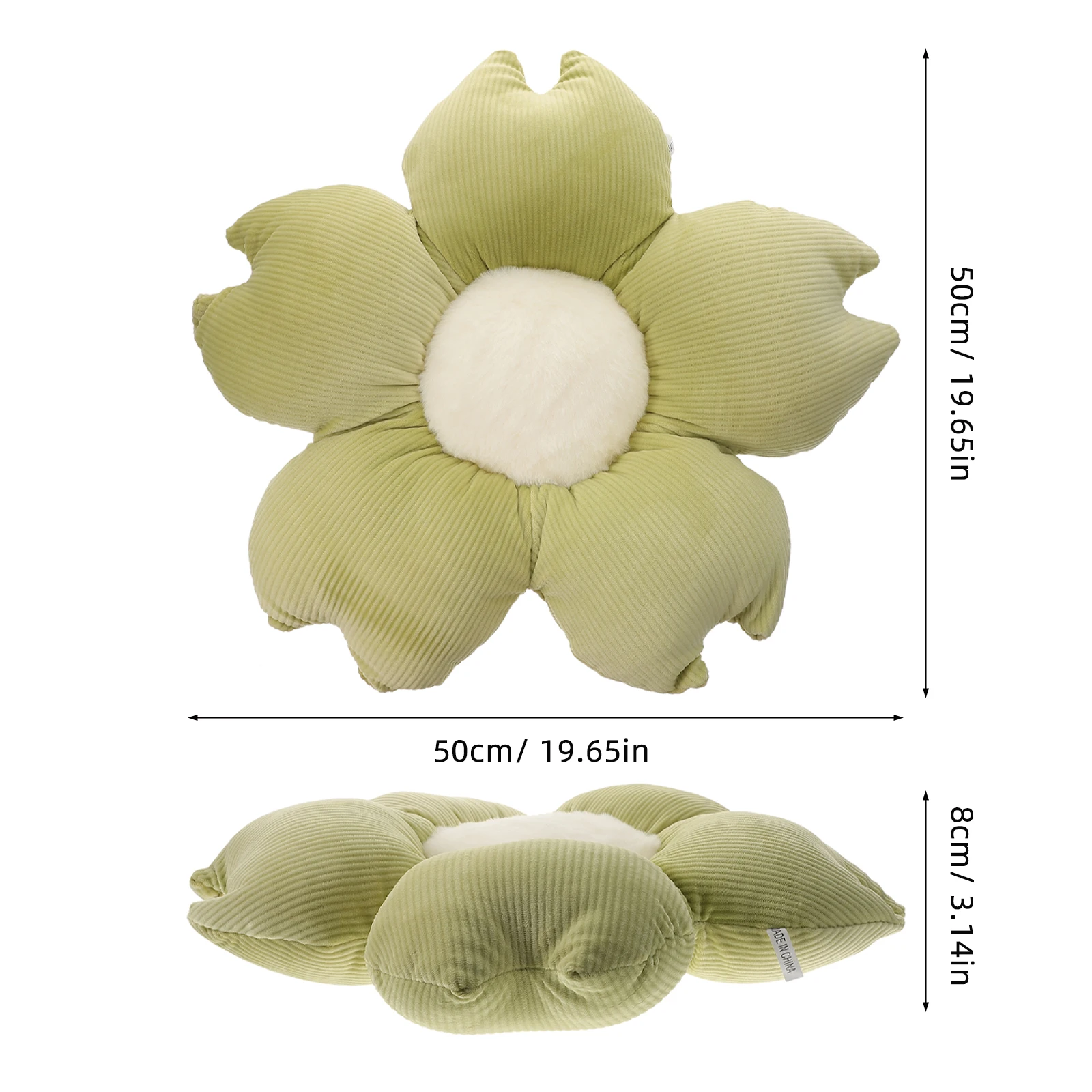 

Flower Shaped Pillow Decorative Throw Chair Back Cushion Seating Home Car Soft Comfortable Bedroom Office Sofa