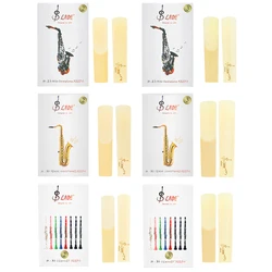 10 Pz/set Bb Clarinetto Reed Eb Sax Reed 2 e 3 Forza Reed per Clarinetto Soprano Alto Tenore Sax Accessori Per Strumenti A Fiato