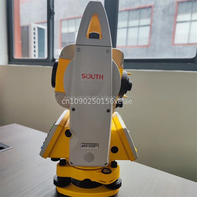 Construção ferroviária e ponte Voz em inglês R1000 Estação total de levantamento de precisão sem refletor 2 '' Sul NTS 332R10
