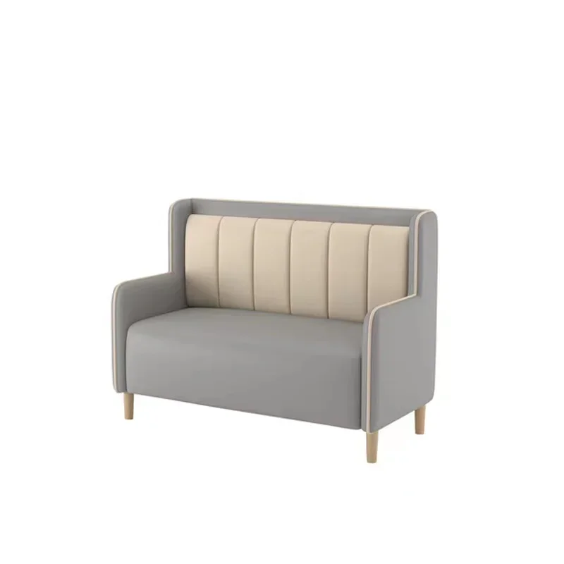 

Cheap Modern Design Coffee Shop Cafe Furniture Metal Leather Seat Restaurant Booth Seating Furniture Chair Set Sofa