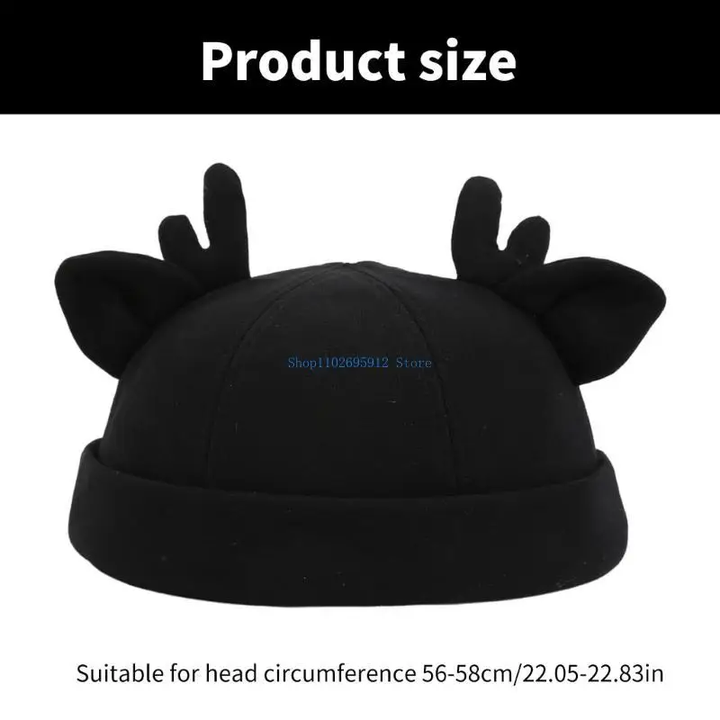 N7YE – chapeau Cool Leon, chapeau crâne, chapeau noël, corne renne pour l'extérieur l'hiver