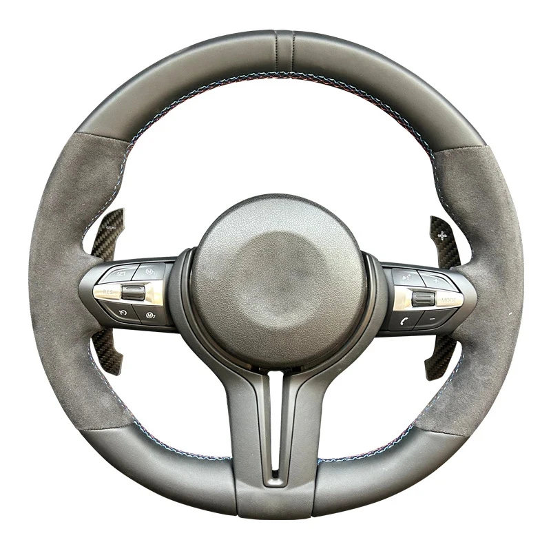 Carbon fiber steering wheel with paddle shifters & airbag