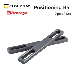 Ultrarayc 2pcs Fiber Marking Worktable Positioning Bar 150*19*9mm with 4 Screws for Fiber & Co2 & UV Marking Engraving Machine