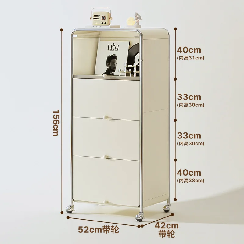 

Multifunctional kitchen carbon steel five-layer rack, storage locker
