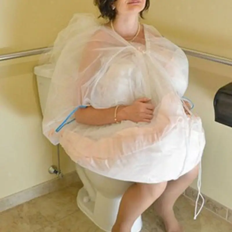 Petticoat Gatherer Dress Underskirt Save Bride From Toilet Bridal Gown Buddy