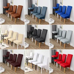 4 Sizes S/M/L/XL Chair Cover Spandex Elastic Chair Slipcover Case Stretch Chair Covers for Wedding Hotel Banquet Dining Room
