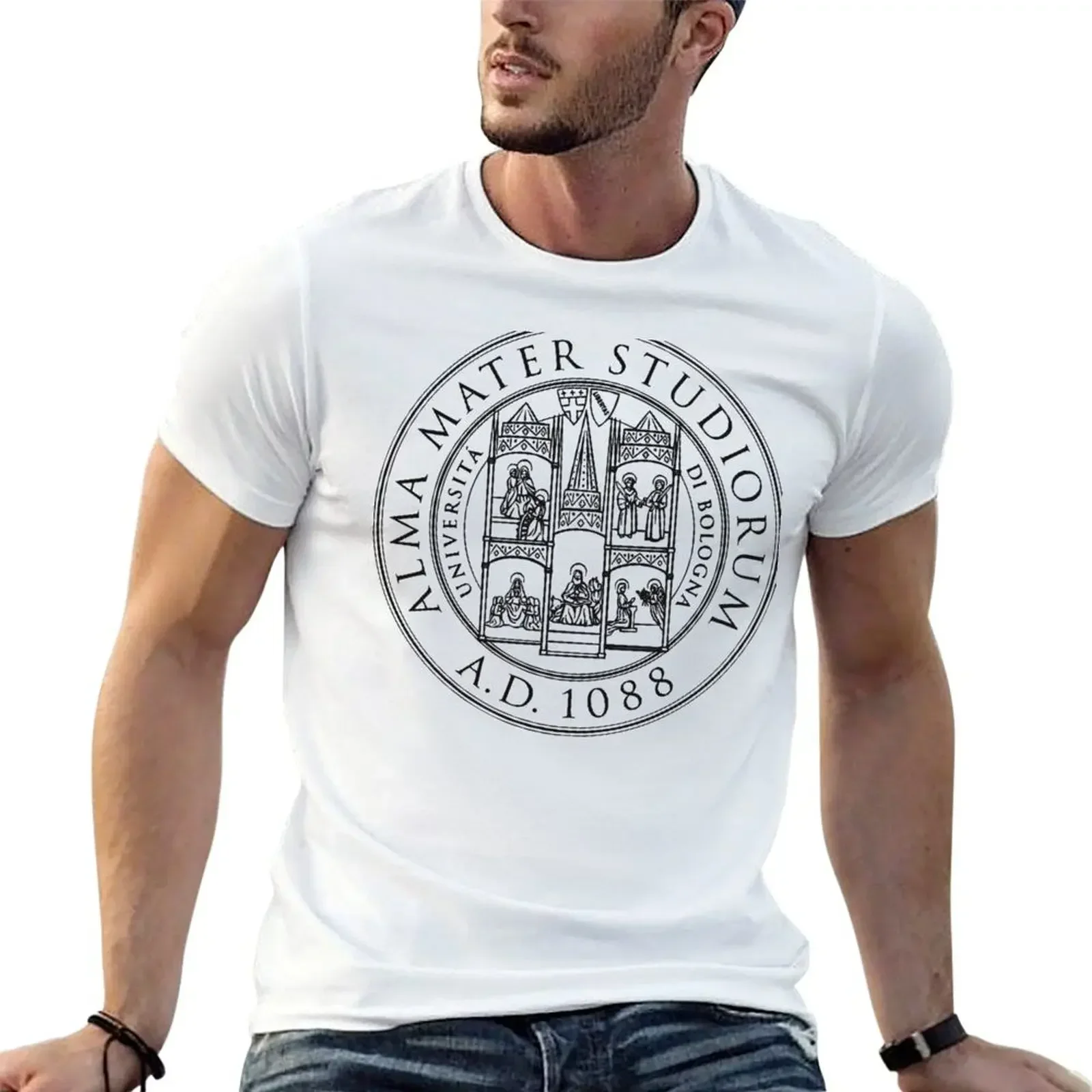 

University of Bologna T-Shirt essential t shirt oversizeds mens graphic t-shirts hip hop