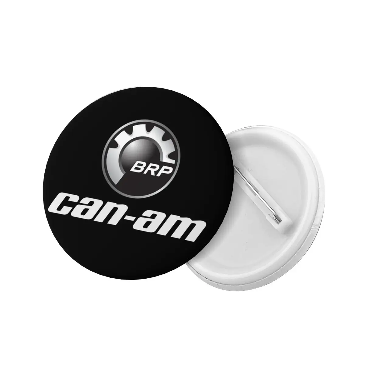 BRP Can-Am Print Round Button Pin for Jeans Customizable Motorcycle Pinback Badge Brooch