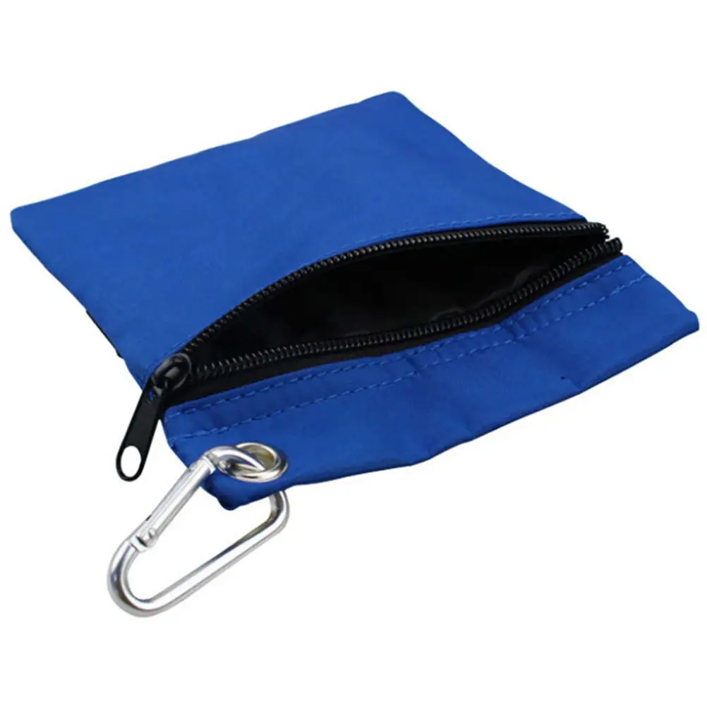 

Golf Ball Bag Multi-Use Tee Storage Pouch Wear-Resistant Non-Stick Portable Hanging Golfing Pouch for Tees Balls Outdoor Sports