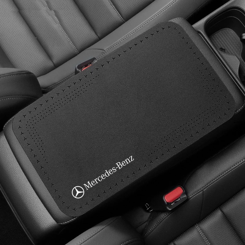 Car Armrest Mat Center Console Arm Rest Protection Cushion Auto Armrests For Mercedes Benz B/C/E/S Class A Class C200L GLC GLK