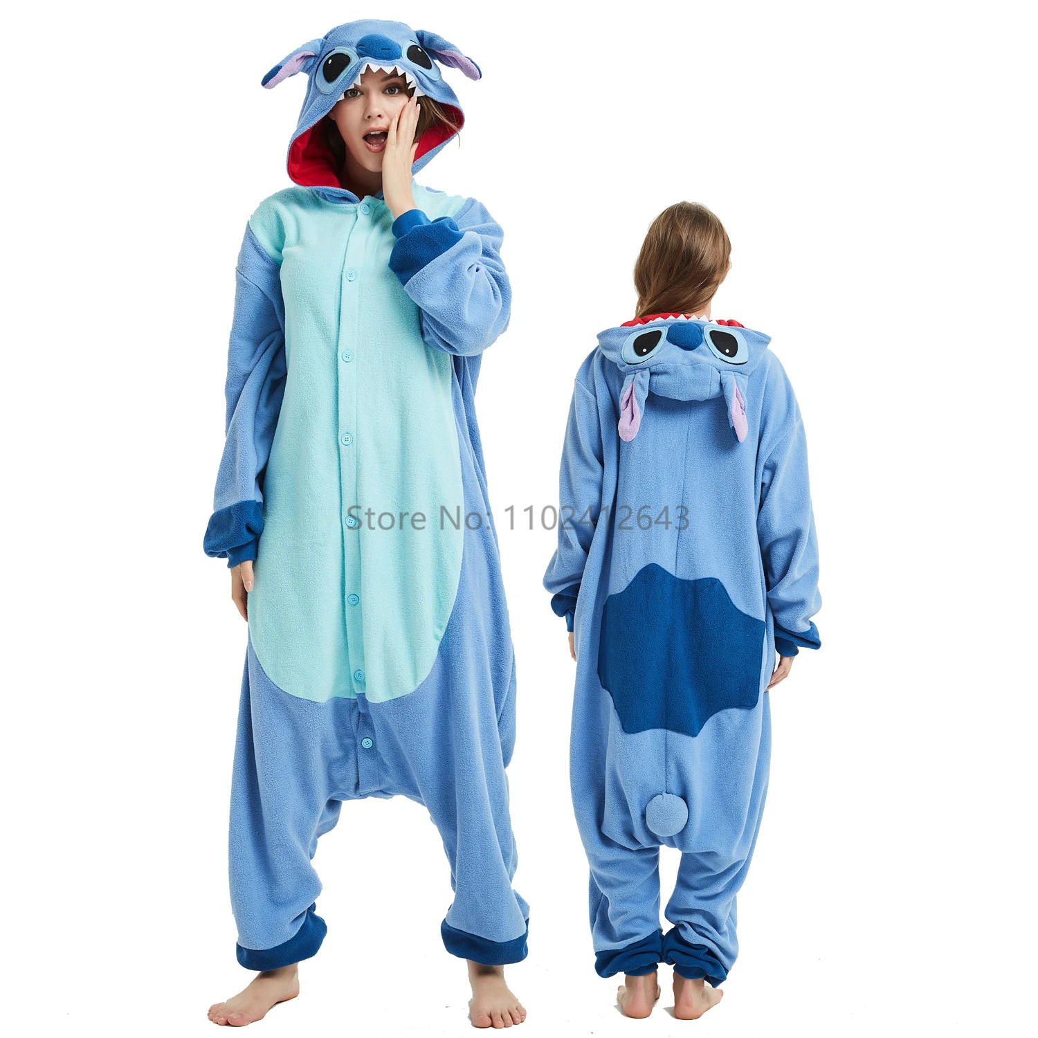 Halloween Onesie For Women Men Adult Child Animal Kigurumis Pyjamas Cartoon Blue Pink Pajama Homewear Cosplay Costume