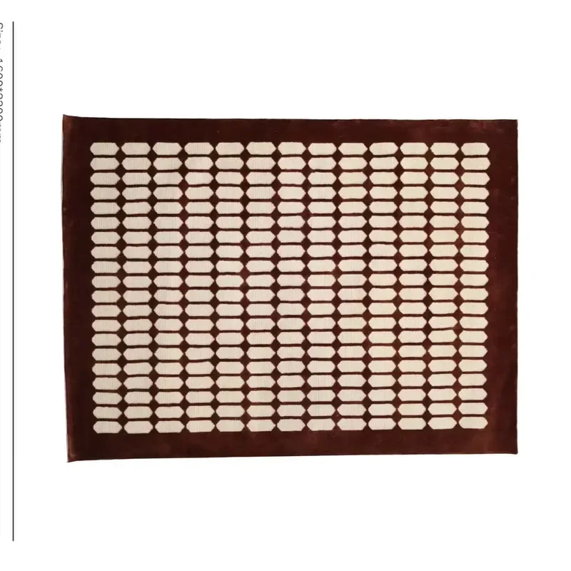 Bohemian Geometric Pattern Area Rug Super Soft Polyester Floor Carpet for Living Room and Bedroom Decor