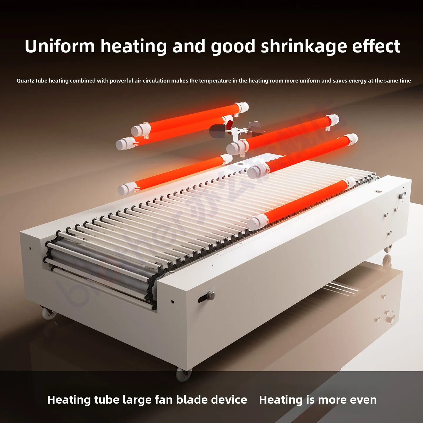 LMM Automatic Heat Shrinkage Machine POF Coating Machine Plastic Sealing Chain Film Collector