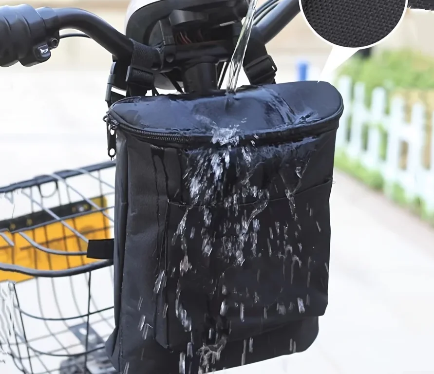 Multifunktionale Große Fahrrad-Vordertasche mit Reißverschluss-Aufbewahrungsbeutel für E-Bike und Motorrad Zubehör – Detail 8