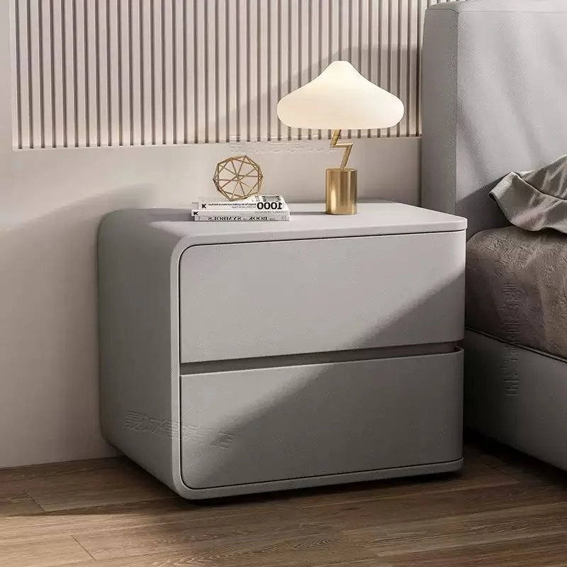 Cream Wind Solid Wood Bedside Table Modern Simple Small Bedside Locker High-end Simple Cabinet Night Stands for Bedroom