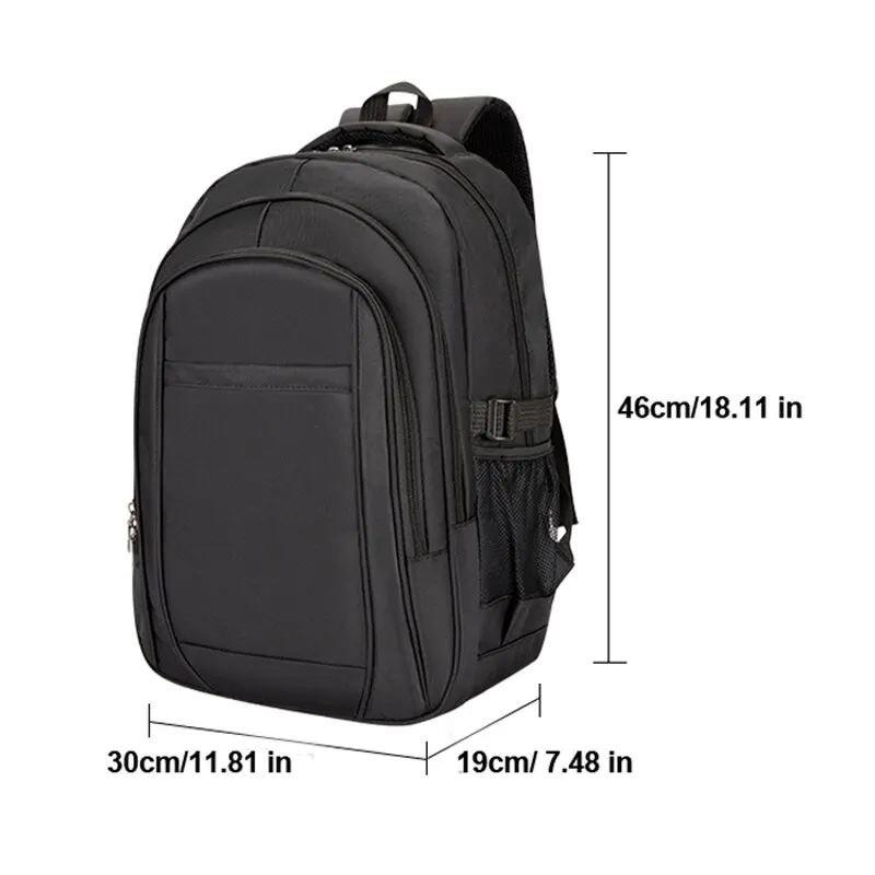 Escola computador Viagem Mochila Mochila Poliéster Preto Cinza Nylon Negócios Viagens Trajeto Homens Escola Laptop Mochila