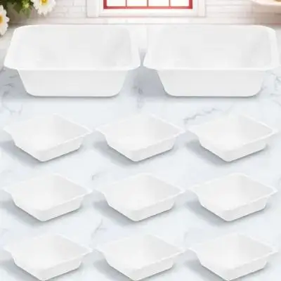 

20 Pcs Weighing Dish Lab Tray 100ml Lightweight Plastic Powder Pans Scales Accurate Measurement Non Stick Biologically Inert