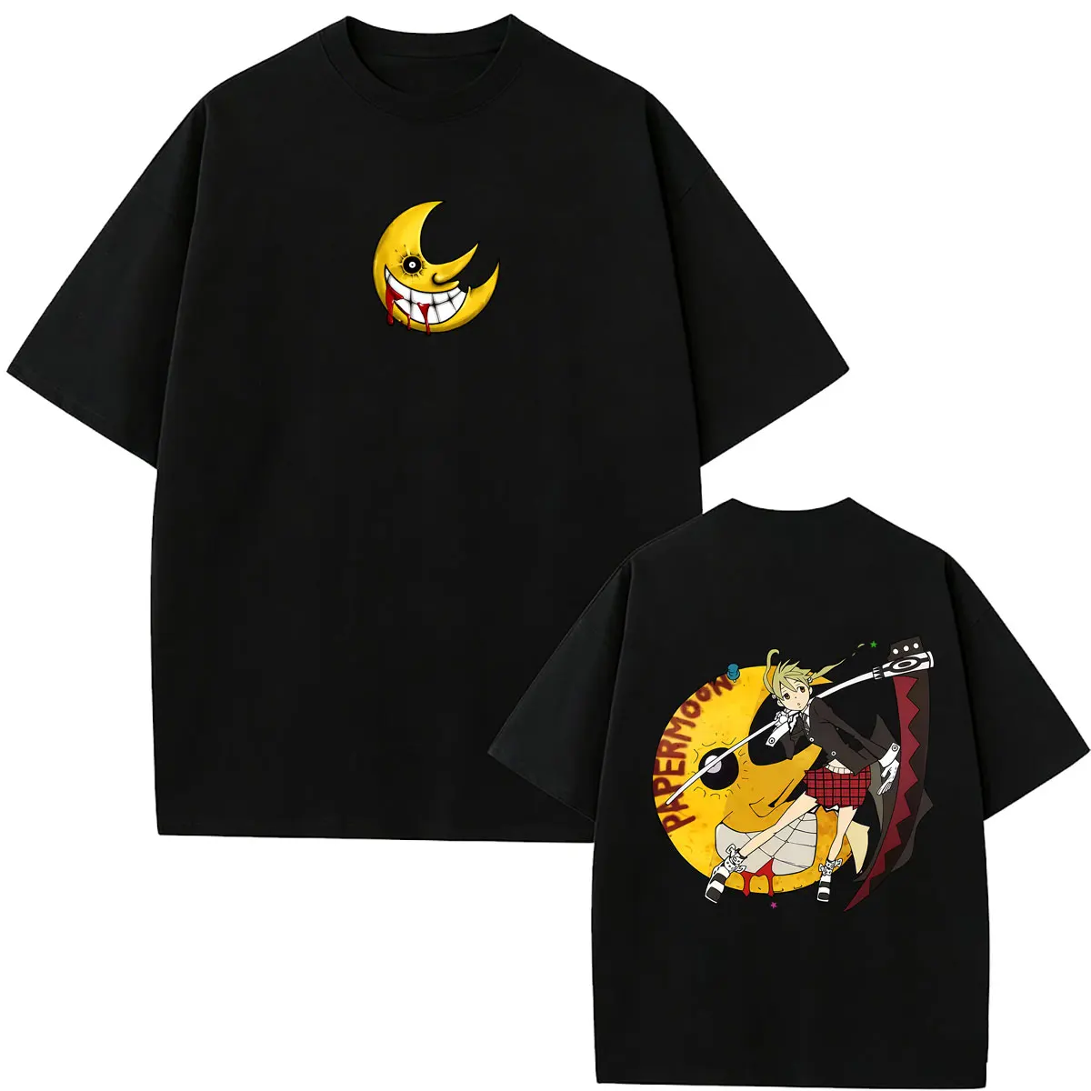 

Hot Sale Anime Soul Eater Maka Albarn T-shirt Men Women Retro Manga T Shirts Summer Men's Fashion Oversized Tshirt Streetwear