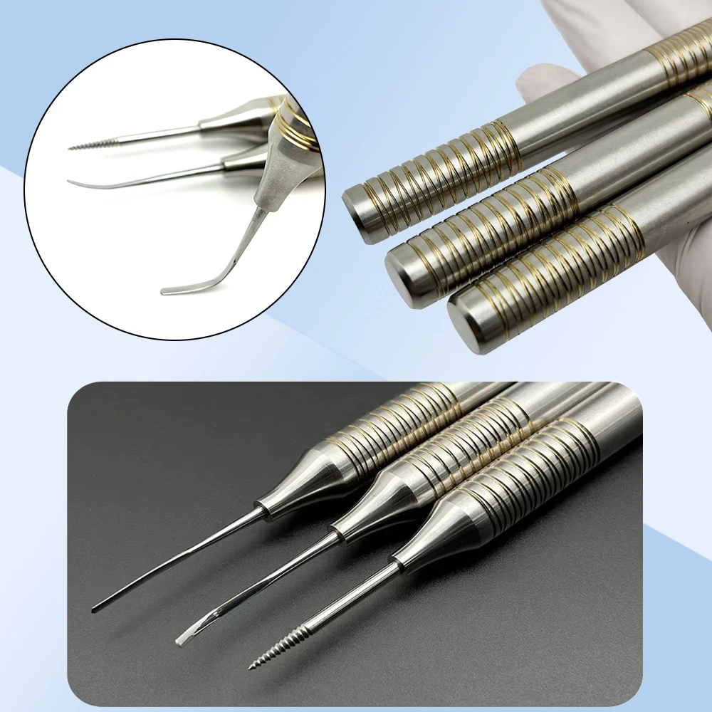 

Kit Titanium Tip Dental Extraction Elevator Teeth Extraction Flex Periotome Niti Flexible Periodontal Instruments Tool