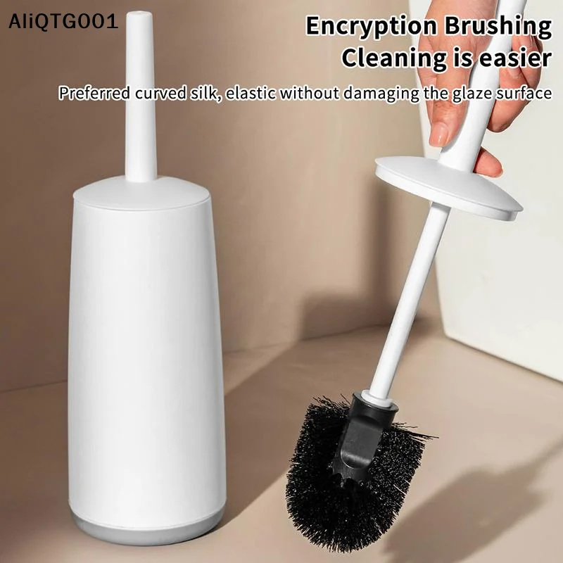 

Набор из 1 шт.: щетка для чистки унитаза с мягкой щетиной, пластиковая, с защитой от брызг, с подставкой, инструменты для уборки ванной комнаты