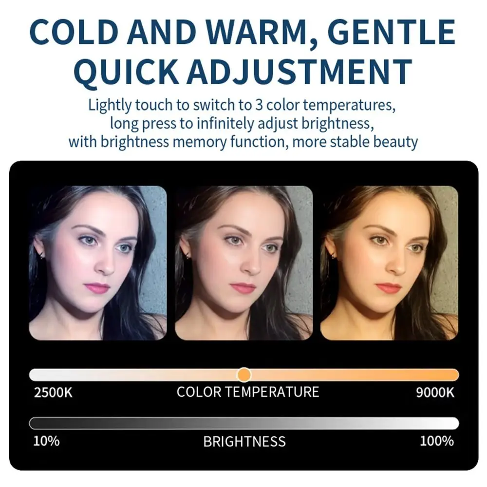 Adjustable Magnetic Phone Fill Light 3 Colors Soft Light Clip-on LED Light Selfie Ring Lamp for Vlog Makeup Live Streaming